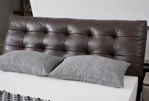 Double Layer Eco-Leather Smart Bed Frame Reclining Convertible <b>Mattress</b> Comfort Pocket Spring Midcentury Modern Bedroom - Product Image 3