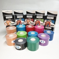Bande de kinésiologie sportive imperméable, respirante, écologique et légère, largeur 2 pouces, en coton/nylon/matériaux synthétiques, unisexe