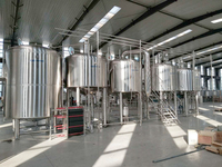 Système de brassage de bière Cassman 4000L avec cuve sous pression, moteur PLC et chauffage à vapeur HLT