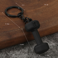 Équipement de fitness créatif - Porte-clés haltère - Porte-clés cadeau pour couple - Accroche-sac à dos