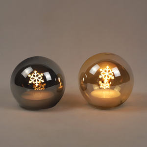 LED Glaskugel Dekoration Weihnachts baum innerhalb Globus Weihnachten Neuheit Kugeln - Product Image 4