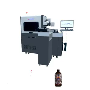Imprimante à jet d'encre cylindrique à grande vitesse de machine d'impression de bouteille personnalisée ronde à grande vitesse 360