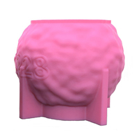 Facile à utiliser 3D Simple grain délicat squelette surface bol forme Silicone béton et résine Pot de fleur moule