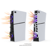 Ventilateur de refroidissement DOBE PS5 Slim avec lumières RGB, refroidisseur externe USB à clipser pour accessoires Playstation 5 Slim