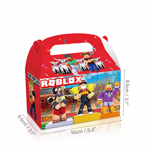 Huancai 12 pièces dessin animé fête faveurs bonbons traiter boîtes <span class=keywords><strong>Robot</strong></span> blocs papier cadeau gâteau Goodies boîte pour enfants fête d'<span class=keywords><strong>anniversaire</strong></span> fournitures - Product Image 4