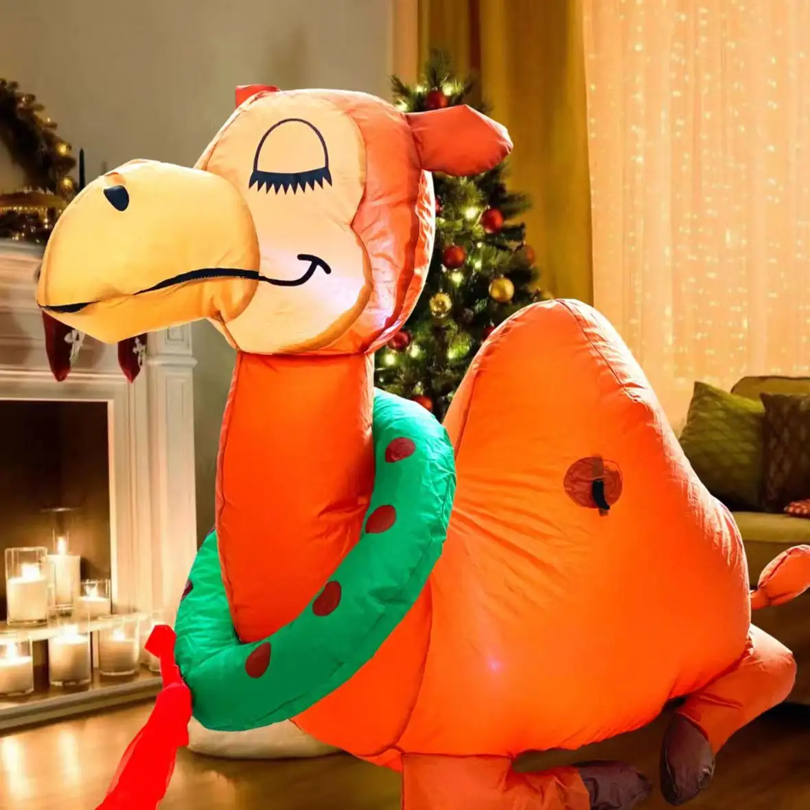 outdoor Christmas camel Decor Yard Christmas Inflatable blow ups Decorations