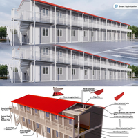 Maison préfabriquée modulaire en acier, structure de conteneur, assemblage rapide, pour bureau, résidence, camp de travail