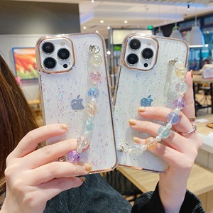 Étui à paillettes pour <span class=keywords><strong>iphone</strong></span>, <span class=keywords><strong>coque</strong></span> de luxe à paillettes, antichoc, avec chaîne plaquée or, transparent, pour modèle <span class=keywords><strong>11</strong></span> - Product Image 1