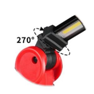Lampe <span class=keywords><strong>de</strong></span> travail COB à rotation <span class=keywords><strong>de</strong></span> 270 degrés, 1200 lumens, pour atelier, inspection automobile, 3 modes <span class=keywords><strong>de</strong></span> travail, lampe <span class=keywords><strong>de</strong></span> travail rechargeable avec <span class=keywords><strong>poignée</strong></span> - Product Image 2