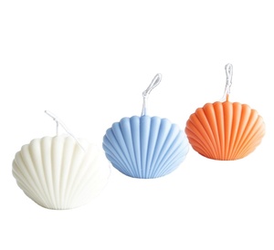 Ensemble cadeau décoratif de la <span class=keywords><strong>collection</strong></span> Sea Shell Hotel, vente en gros de luxe, bougies parfumées personnalisées en cire de soja avec logo de marque privée et boîte - Product Image 1
