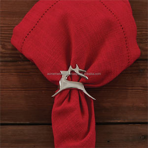 Rond de serviette Star Design en aluminium nickelé parfait pour la vaisselle de mariage Accessoires de luxe Fournitures en vrac - Product Image 3