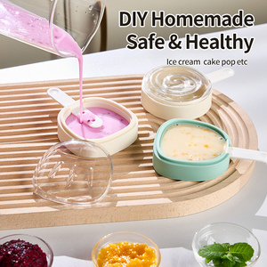 Moldes caseros de silicona de grado alimenticio para helados de dibujos animados y paletas de <span class=keywords><strong>hielo</strong></span> para niños, con palitos reutilizables - Product Image 4