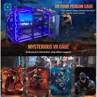 VR Arena Zone Realidad Virtual Multijugador Iron Cage Standing Equipment 4 Personas VR Shooting Simulator 9D Arcade Game Machine
