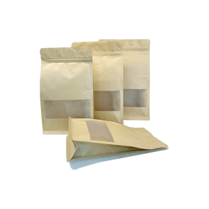 Bolsas de Papel Kraft de Grado Alimenticio Personalizables con Cierre de Cremallera de Ocho Lados y Ventana, Impresión por Grabado para Alimentos para Bebés - Product Image 2