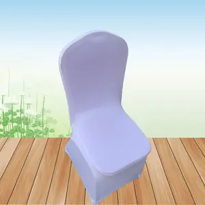 Cubierta de silla ajustada Decoración Spandex Elástico Fundas para sillas de boda Venta caliente Diseño Calidad Púrpura Spandex Poliéster Liso