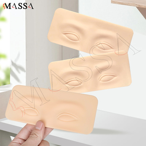 MASSA Modulo di Pratica per Tatuaggi Sopracciglia e Occhi, Pelle Sintetica per Pratica Eyeliner, Facile da Colorare, Simulazione Realistica Ispessita - Product Image 2