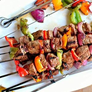 Brochetas de Acero Inoxidable para Barbacoa de 31 cm, Paquete de 12 Brochetas Planas de Metal Reutilizables para Asar - Product Image 6