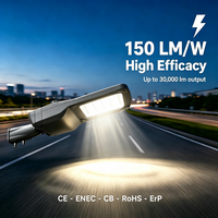 Éclairage extérieur étanche IP66 en aluminium intelligent à haut lumen, lampadaire LED moderne pour route