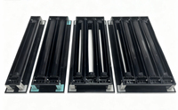 Grille d'aération carrée murale réglable en plastique pour climatisation CVC, diffuseur linéaire à fentes pour usage extérieur et sous-sol