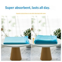 Tapis absorbant biodégradable bleu pour chien, guide d'apprentissage de la propreté, stimulateur de défécation à point fixe, épaissi, contrôle puissant des odeurs, résistant à l'eau