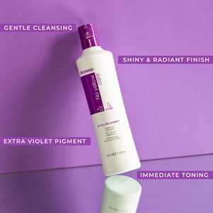 <span class=keywords><strong>Prix</strong></span> d'usine Private Label Purple Toner Shampooing Soins de la couleur des cheveux Anti Brassy No Yellow Shampooing pour cheveux blonds - Product Image 3