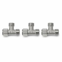 Raccord en T pivotant en acier inoxydable 304 haute pression BSPP BSPT, filetage mâle/femelle 1/2 pouce, classe 150, forgé à froid, raccord de tuyauterie 3 voies