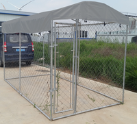 Robuste modulaire 6x10 grands chenils extérieurs galvanisés pour chiens chenil pour chien en métal