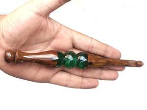 Juego de Agujas de Ganchillo de Resina y Madera, Multicolores, Ligeras, con Agarre Cómodo y Duradero, para Tejer, Hacer Ganchillo y Manualidades con Hilo - Product Image 5