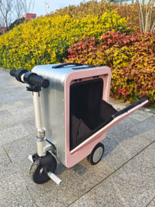 <span class=keywords><strong>Maleta</strong></span> con ruedas duradera Alilotop para montar en scooter, juego de equipaje inteligente robótico con marco de aluminio, almacenamiento de viaje y paseo - Product Image 6