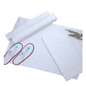 <span class=keywords><strong>Serviette</strong></span> de <span class=keywords><strong>sol</strong></span> blanche absorbante 100 % coton avec broderie personnalisée - Qualité hôtelière 5 étoiles pour maisons d'hôtes, spas et gîtes - Product Image 2