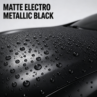 Film de protection de peinture (PPF) auto-cicatrisant en TPU 7,5 mil, effet changeant de couleur, noir électro-métallique mat, hydrophobe, 1,52 m x 15 m
