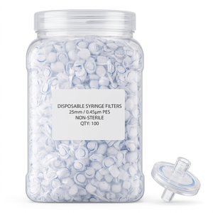 Sample Filtration OEM ODM Made in Korea <b>PES</b> Syringe Filters 13 and 25 mm 0.2 and 0.45 Micron Non Sterile - Product Image 4
