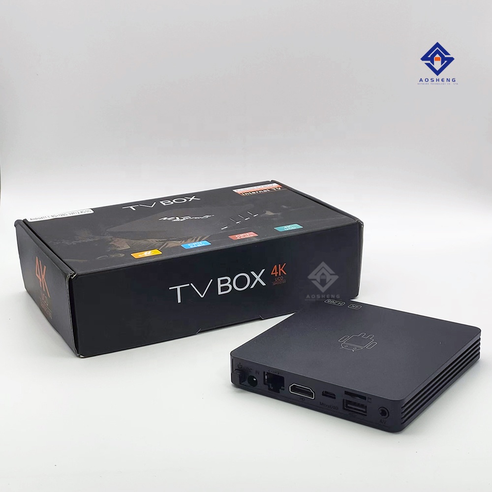 Google PlayストアAndroid TV Box OTT 4K H265セットトップ