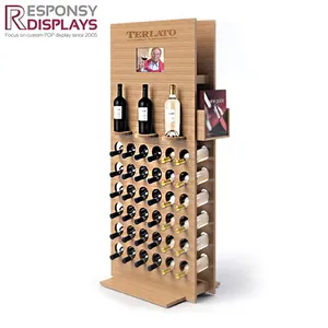 Tùy chỉnh sàn gỗ Rack hiển thị với có thể tháo rời móc kim loại cho Flip Flop Dép đứng thiết kế miễn phí - Product Image 3