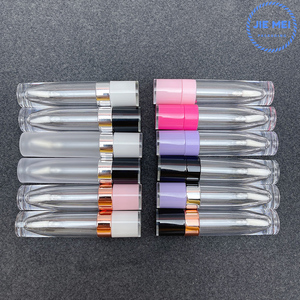 Tube de brillant à lèvres rond JIE MEI, 7 ml et 8 ml, le plus vendu, avec logo personnalisé, emballage cosmétique vide en plastique pour brillant à lèvres - Product Image 2