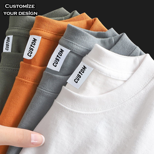 T-shirt pour homme en coton de haute qualité 280g personnalisé 2025, style décontracté, manches courtes, surdimensionné et lourd pour l'impression - Product Image 3
