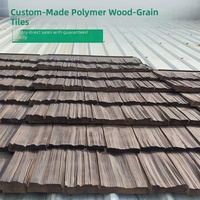Bardeaux de toiture en composite polymère de qualité supérieure, aspect bois synthétique, tuiles durables pour maisons résidentielles et commerciales