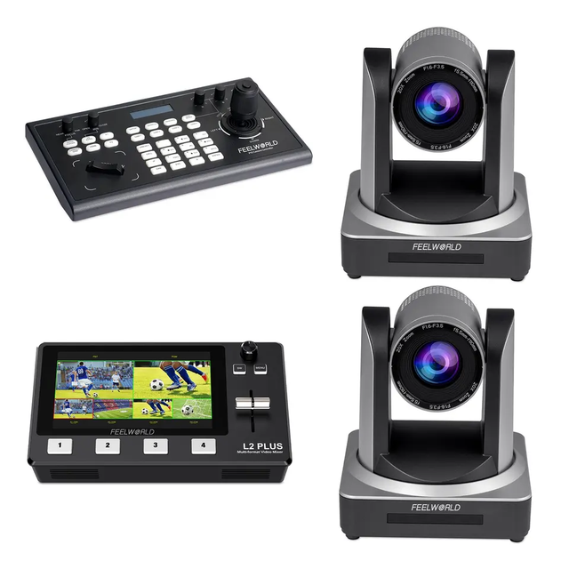Optional Dual-Camera Photography Lights PTZ Broadcast Solution Live Streaming Equipment Kit