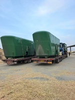 Mélangeur vertical TMR à vis simple haute efficacité pour ensilage de maïs et suppléments protéinés, capacité personnalisée