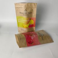 Sachet Doypack Personnalisé en Papier Kraft Biodégradable pour Thé, Chips, Fruits Secs, Noix de Cajou, Snacks – Sacs Ziplock pour Emballage Alimentaire