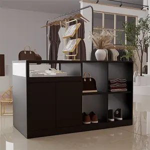 CIRI Wholesale Luxury Clothing Store Display Stands Store Garment Clothing Racks Gold Display Clothes Rack For Clothing Store
