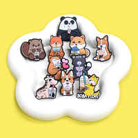 Épingles en PVC pour vêtements, motif animaux de compagnie mignons, design personnalisé, vente en gros 2025, style tendance, 2,5-3,5 cm