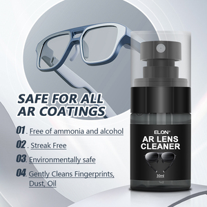 Kit di pulizia lenti in vetro naturale brevettato <span class=keywords><strong>per</strong></span> pulizia lenti Spray <span class=keywords><strong>per</strong></span> occhiali <span class=keywords><strong>per</strong></span> la pulizia degli occhiali prodotti <span class=keywords><strong>per</strong></span> la cura del tessuto in microfibra 30ML - Product Image 4