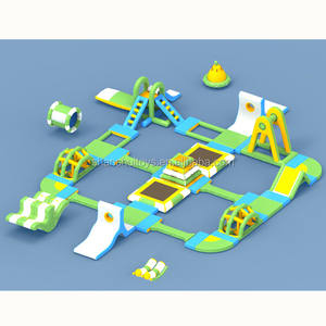 Deniz/göl şişme yüzen su parkı yetişkinler ticari dev şişme su parkı yüzen su oyun alanı - Product Image 4