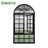 Fábrica de Shandong Produce un Gran Stock de Ventanas Francesas de Aluminio Abatibles para Atender Entregas Rápidas y Urgentes