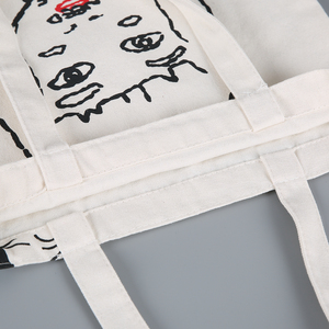 Personalized Custom Logo Recyclable Fashionable <b>Canvas</b> <b>Tote</b> Bag-Reusable Eco-Friendly for Grocery Shopping Promotional Events - Product Image 3
