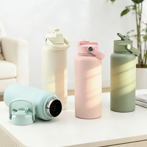 Bouteille d'eau isotherme à double paroi en acier inoxydable de 32 oz (1000 ml) pour le voyage, gourde personnalisable sans BPA pour le sport - Product Image 1