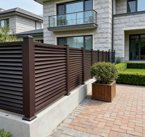 Panel de Cerca para Caballos de 3 Rieles con Marco de Aluminio Ecológico para Exteriores, Privacidad Total, para Granja, Jardín, Piscina, Casa de Mascotas, PVC, Plástico, Modelado 3D - Product Image 1