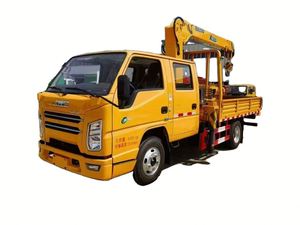 Camión Jiang Ling de Doble Cabina con Grúa Montada en Camión XC-MG de 3.2 Toneladas, Vehículo de Transporte con Grúa Montada - Product Image 1