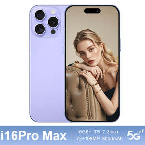 Smartphone 16 Pro <span class=keywords><strong>Max</strong></span> 5G Sbloccato Versione Globale 512GB 108MP CDMA LED 7800mAh Spagnolo Inglese Francese - Product Image 5